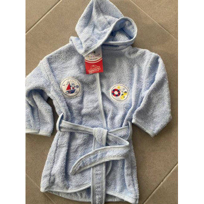 mavi erkek bornoz 2 yaş
